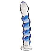 Load image into Gallery viewer, Icicles No.5-Blue Swirl 7&quot;