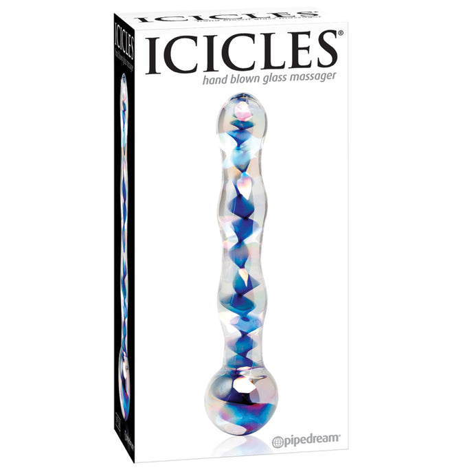 Icicles No.8-Blue Swirl 7