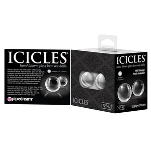 Icicles No.42-Ben-Wa Balls-Clear Medium 1.2"