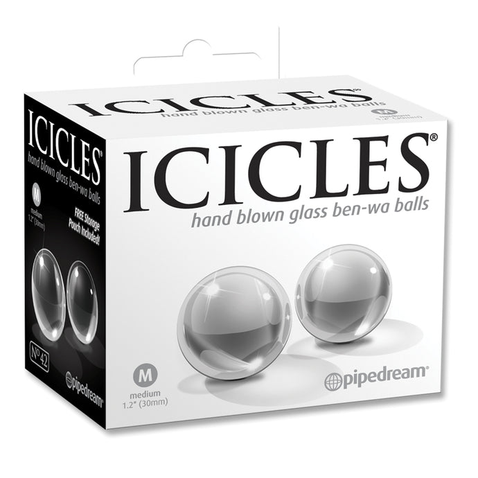 Icicles No.42-Ben-Wa Balls-Clear Medium 1.2