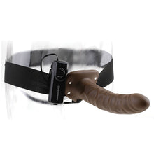 Load image into Gallery viewer, Fetish Fantasy Vibrating Hollow Strap-On Brown