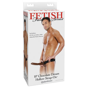 Fetish Fantasy Chocolate Dream Hollow Strap-On 10" PD3948-00