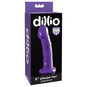 Dillio Please Her-Purple 6" PD5302-12