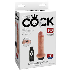 King Cock Squirting Cock-Flesh 6" PD5606-21
