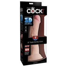 Load image into Gallery viewer, King Cock Plus Triple Density Cock-Light 8&quot; PD5715-21