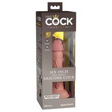 Load image into Gallery viewer, King Cock Elite Dual Density Silicone Cock-Light 6&quot; PD5770-21