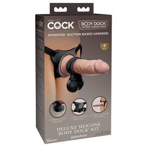 King Cock Elite Deluxe Silicone Body Dock Kit-Light PD5784-21