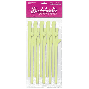Bachelorette Party Dicky Sipping Straws-G.I.T.D. 10pk PD6203-02
