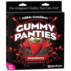 Edible Crotchless Gummy Panties For Her-Strawberry