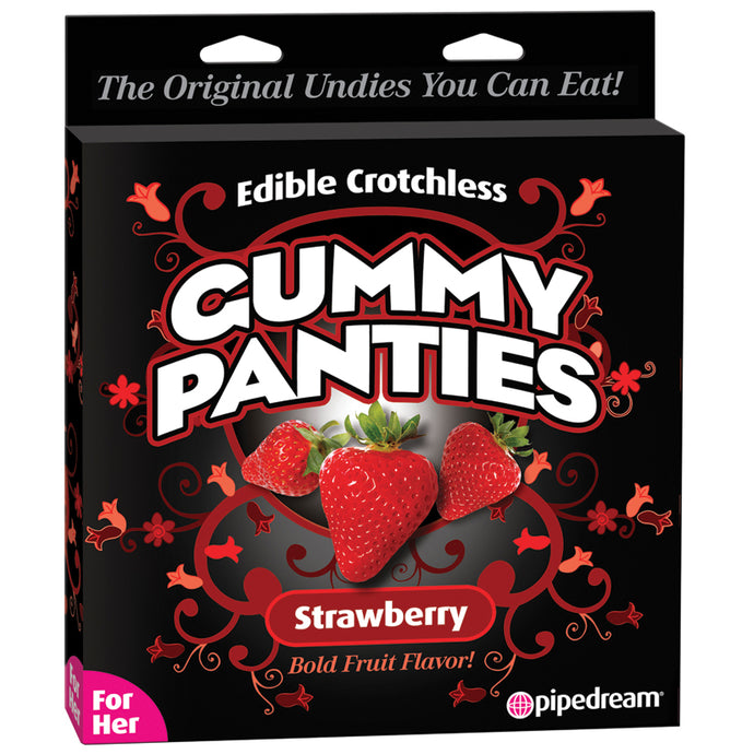 Edible Crotchless Gummy Panties For Her-Strawberry