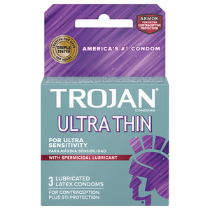 Trojan Ultra Thin Armor Spermicidal (3 Pack) PM92720