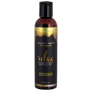 Intimate Earth Aromatherapy Oil Relax-Lemon Grass & Coconut 4oz PP2200