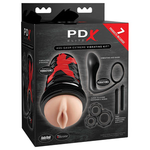 PDX Elite Ass-gasm Vibrating Kit RD519