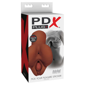 PDX Plus Pick Your Pleasure Stroker-Brown RD608-29