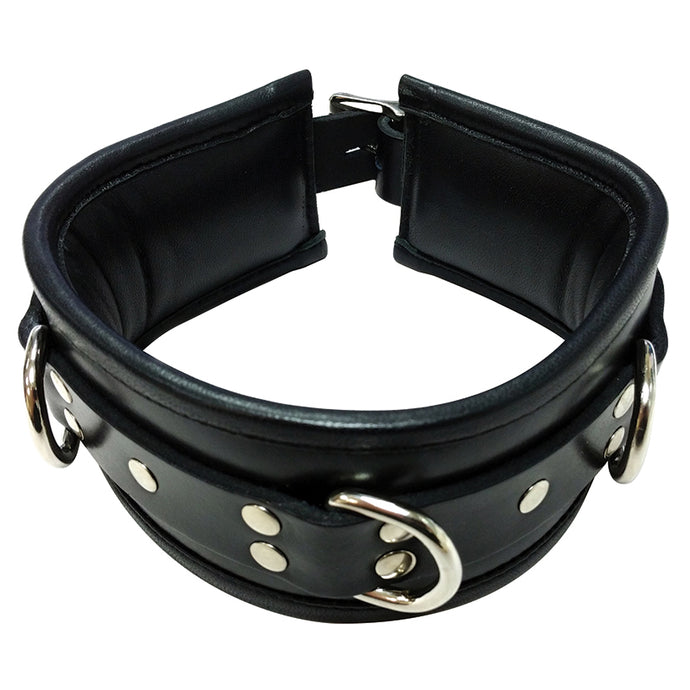 Leather Padded Collar-Black RC1008-BK