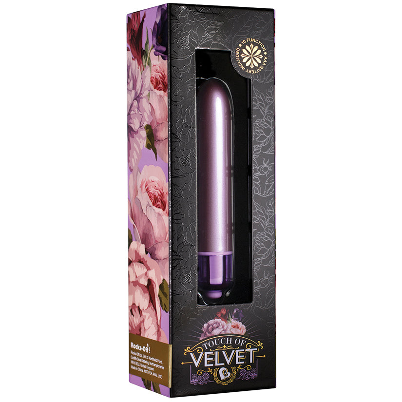 Rocks-Off Touch of Velvet 10 Speed Bullet-Lilac RO200-10-3