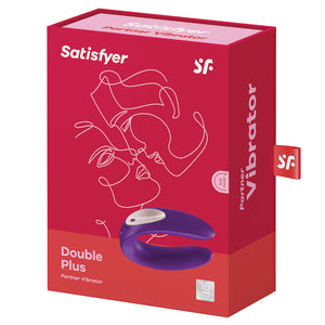 Satisfyer Double Plus Partner Vibrator-Purple SA201