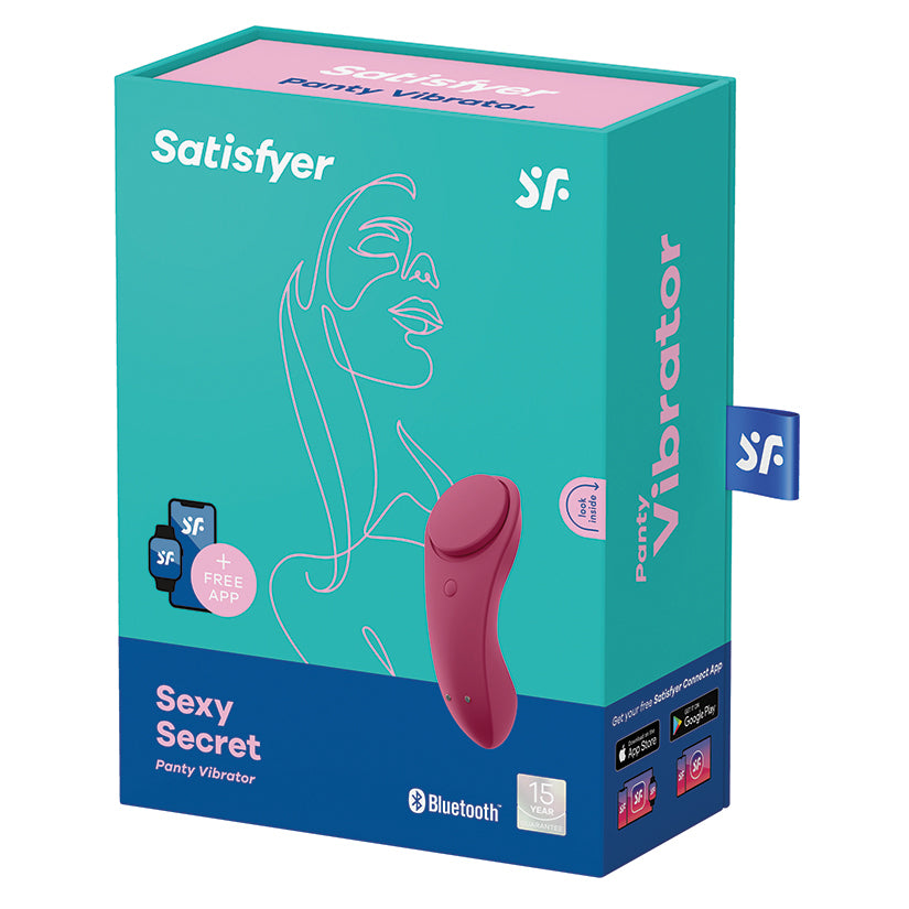 Satisfyer Sexy Secret Panty Vibrator-Wine Red SAJ2018-98
