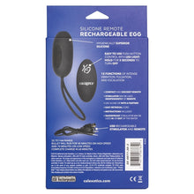 Load image into Gallery viewer, Remote Silicone Rechargeable Egg-Black