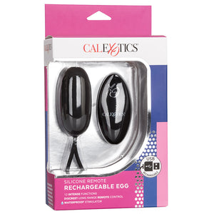 Remote Silicone Rechargeable Egg-Black SE0077-30-3