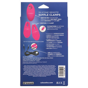 Silicone Remote Nipple Clamps-Pink