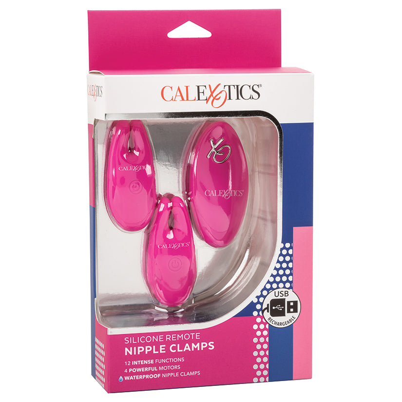 Silicone Remote Nipple Clamps-Pink SE0077-77-3