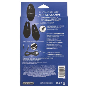 Silicone Remote Nipple Clamps-Black