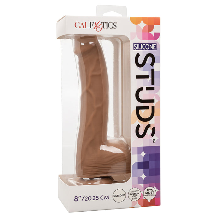 Silicone Studs-Brown 8