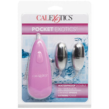 Load image into Gallery viewer, Pocket Exotics Waterproof Double Bullets-Silver SE1140-20-2