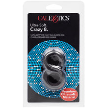 Load image into Gallery viewer, Ultra-Soft Crazy 8 Ring-Black SE1369-11-2