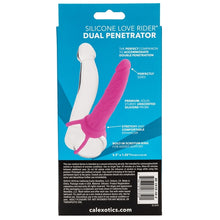 Load image into Gallery viewer, Love Rider Silicone Dual Penetrator Pink