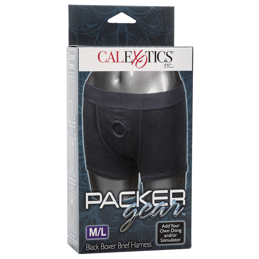 Packer Gear Boxer Brief Harness-Black M/L