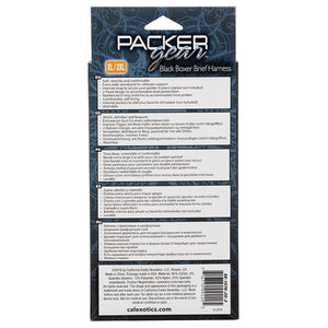 Packer Gear Black Boxer Brief Harness XL/2XL