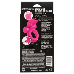 Silicone Rechargeable Butterfly Dual R... SE-1843-35-3