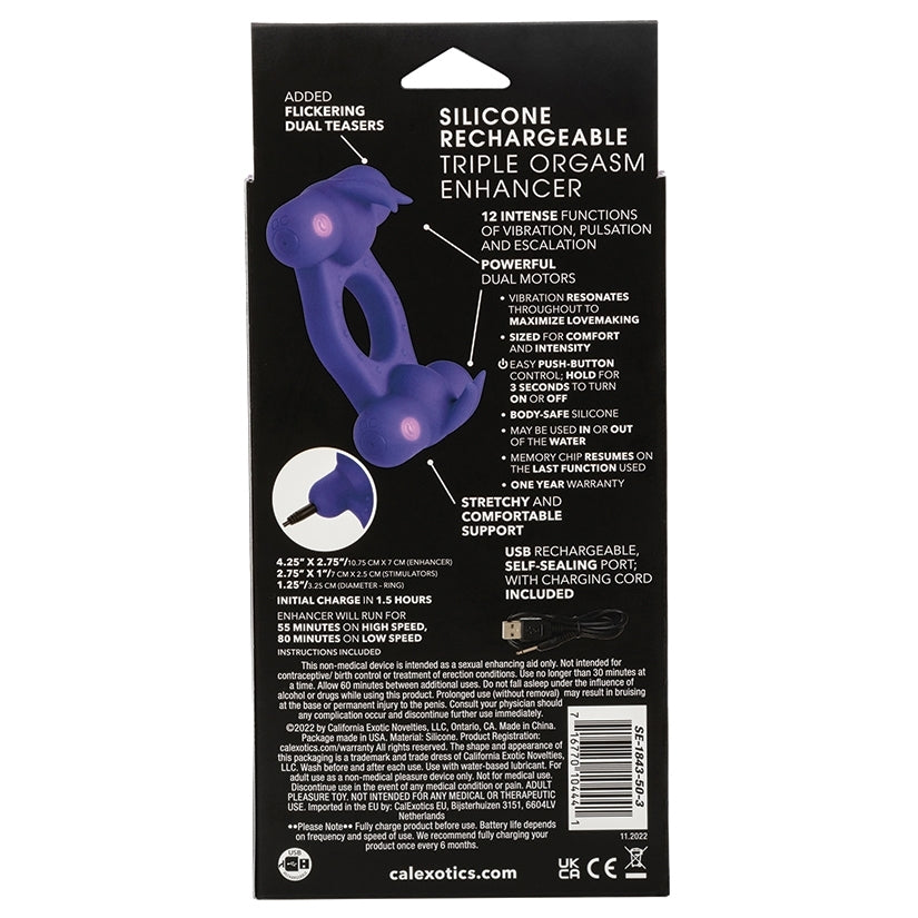 Silicone Rechargeable Triple Orgasm En... SE-1843-50-3