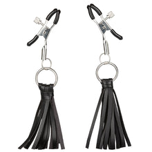 Load image into Gallery viewer, Nipple Play Playful Tassels Nipple Clamps-Black