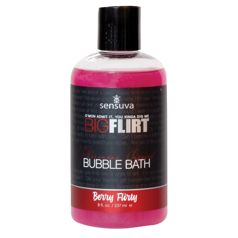 Sensuva Big Flirt Pheromone Bubble Bath-Berry Flirty 8oz SENVL620