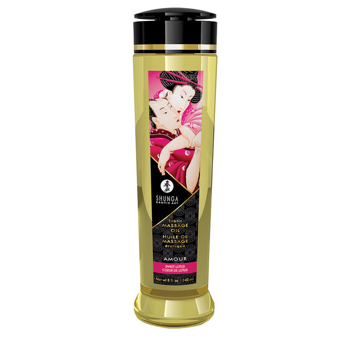Shunga Erotic Massage Oil Amour-Sweet Lotus 8oz SH1023