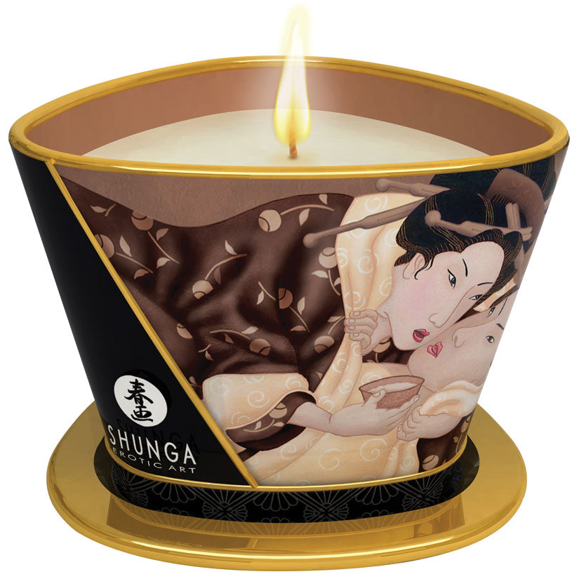 Shunga Massage Candle-Intoxicating Chocolate 5.7oz SH4509