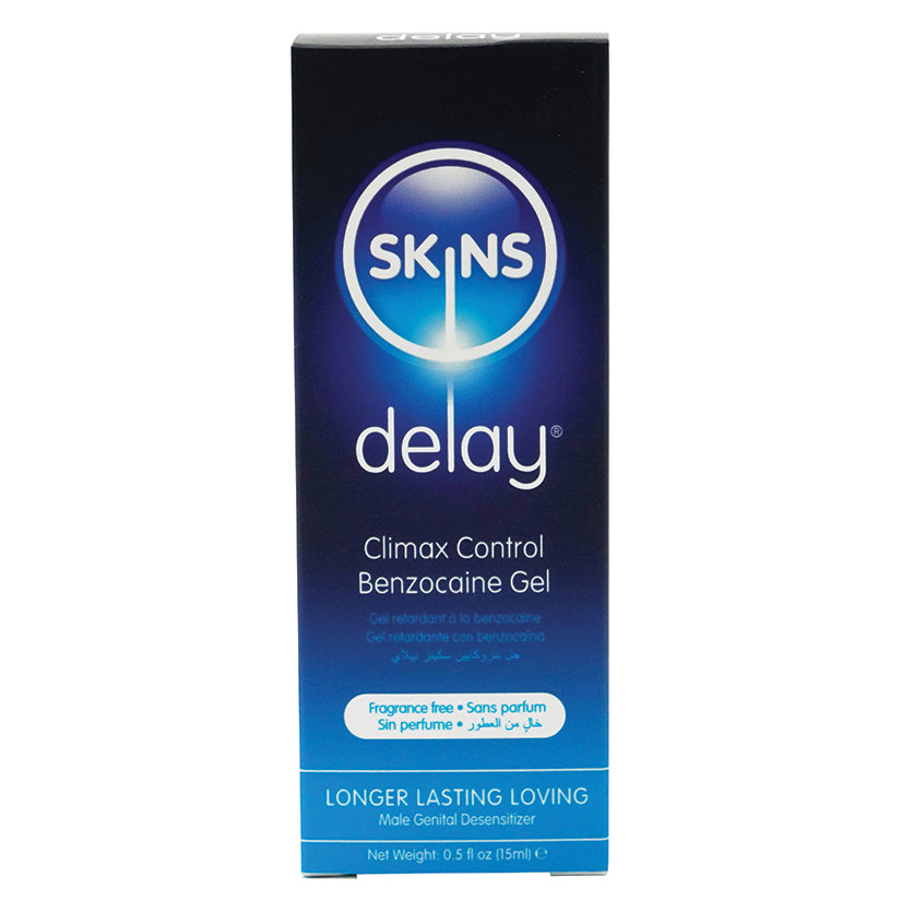 Skins Delay Climax Control Benzocaine Gel 0.5oz SKBDS15