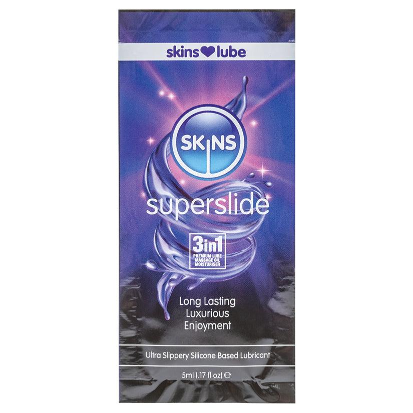 Skins Super Slide Silicone Based Lubricant 5ml foil