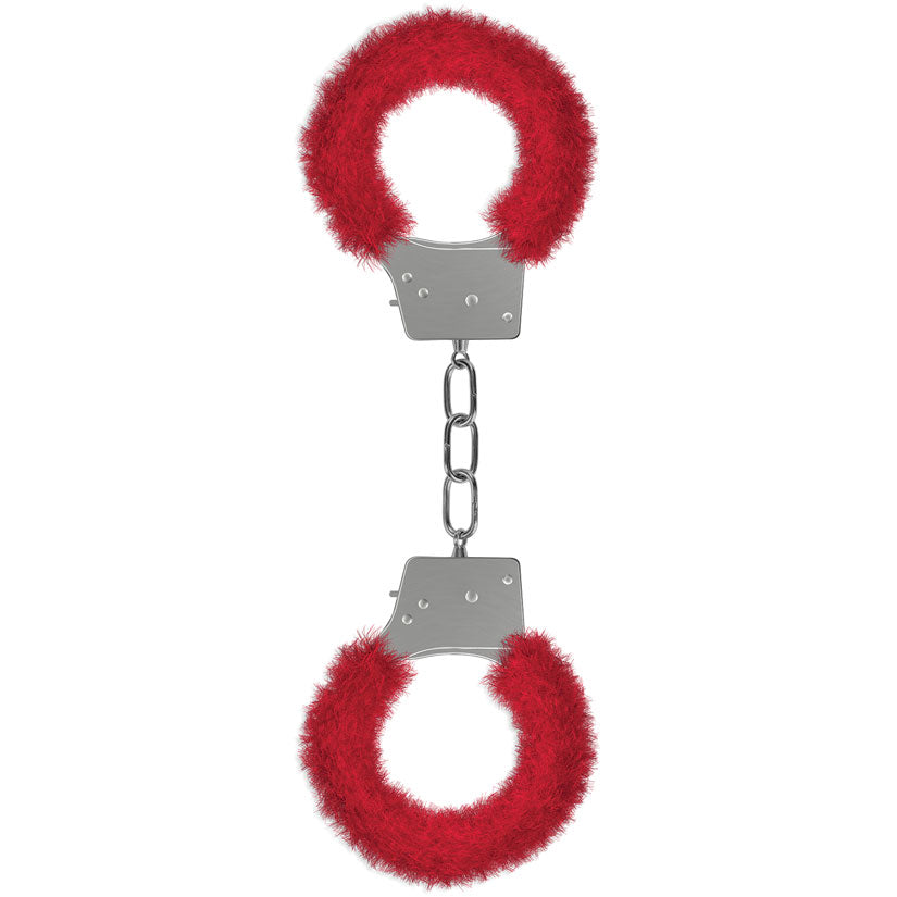 Ouch! Beginner's Furry Handcuffs-Red SMO002RED