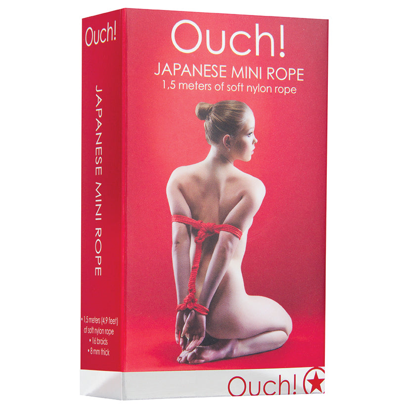 Ouch! Japanese Mini Rope-Red SMO072RED