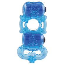 Load image into Gallery viewer, Screaming O Tri-O Triple Pleasure Ring-Blue