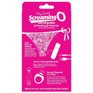 Screaming O My Secret Charged Remote Control Panty Vibe-Pink