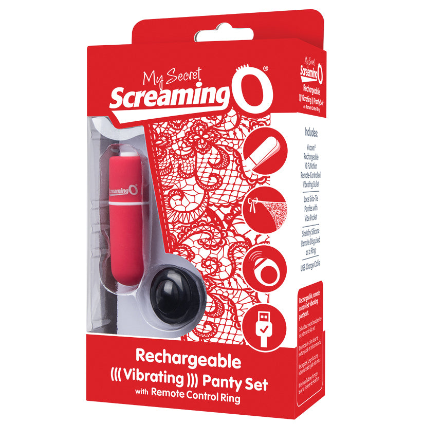 Screaming O My Secret Charged Remote Control Panty Vibe-Red SO3387-02
