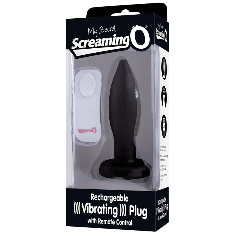 Screaming O My Secret Remote Vibrating Plug-Black SO3450-00