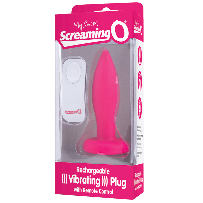 Screaming O My Secret Remote Vibrating Plug-Pink SO3450-04