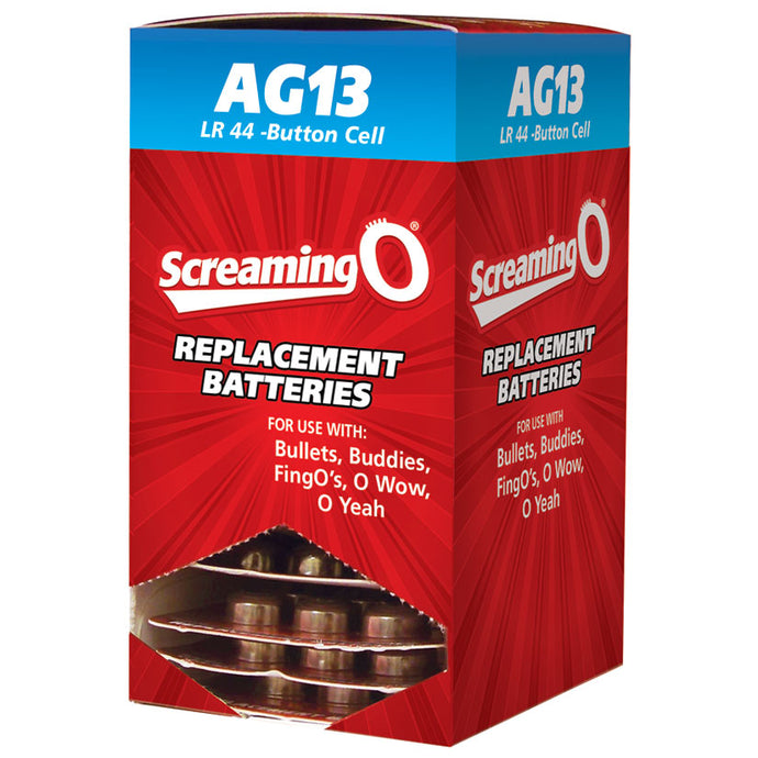 Screaming O Batteries LR44-Cell 6 Pack Display of 12