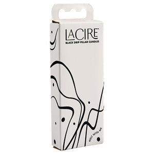 LaCire Drip Pillar Candles-Black SS052-06